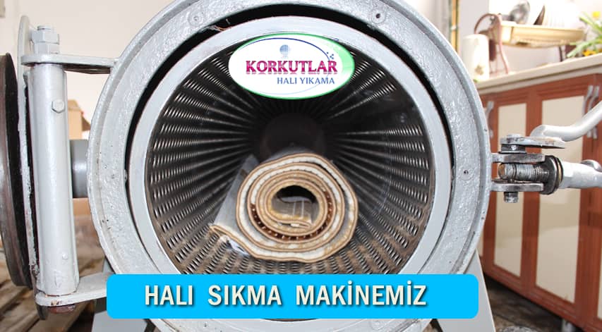 Halı sıkma makinemiz