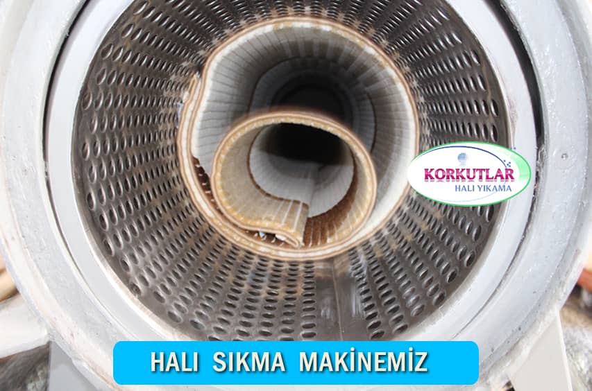 Halı sıkma makinemiz